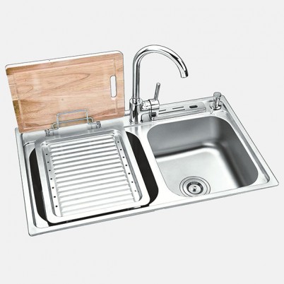 304整体拉伸双盆 8048HK